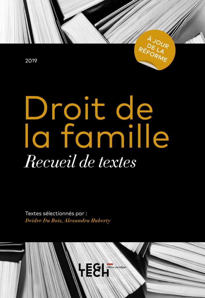 Droit de la famille - Recueil de textes