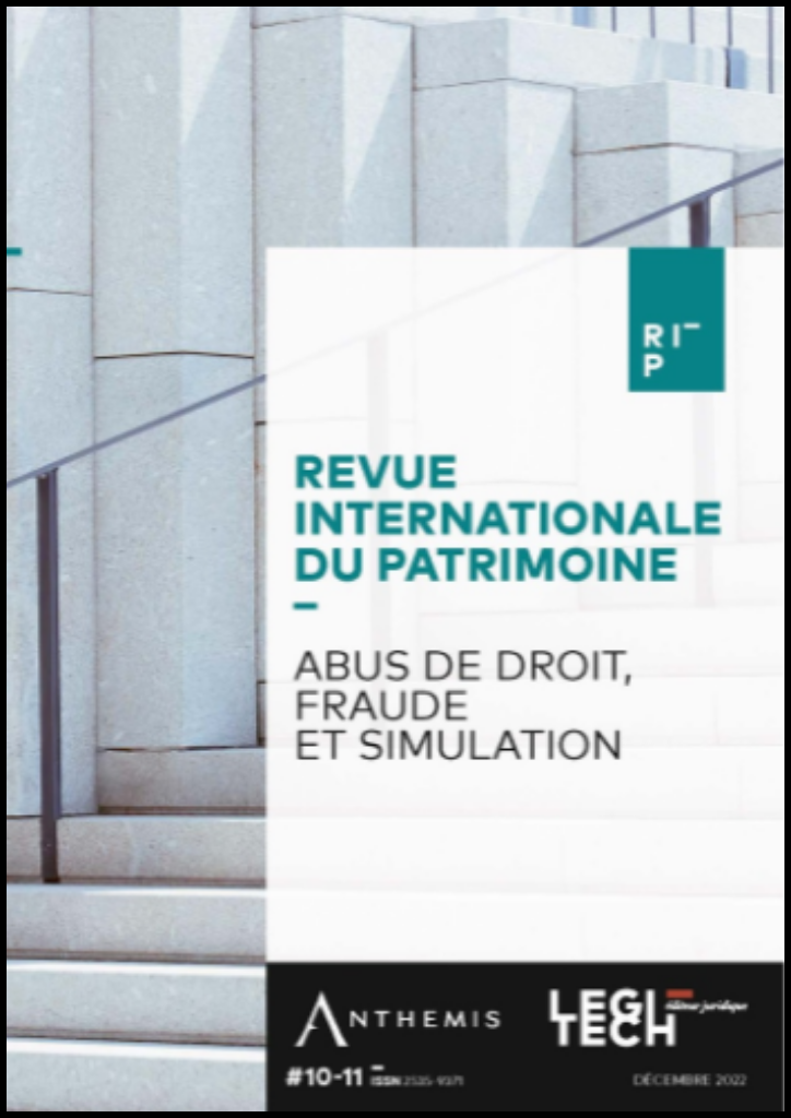 Numéro 10/11 - Revue Internationale du Patrimoine