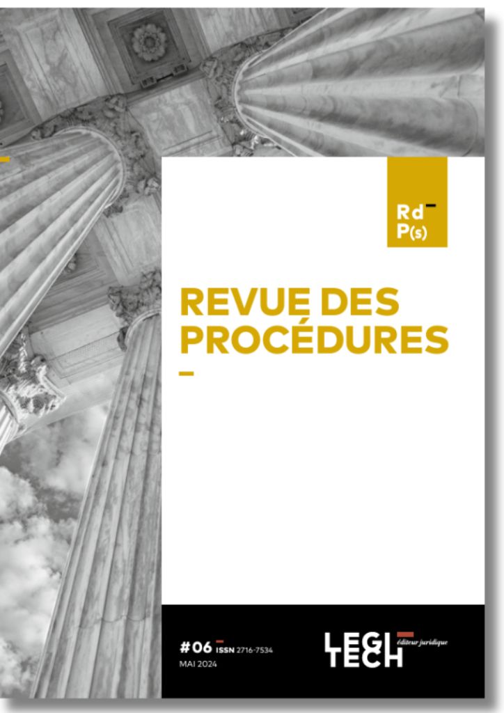 Revue des procédures
