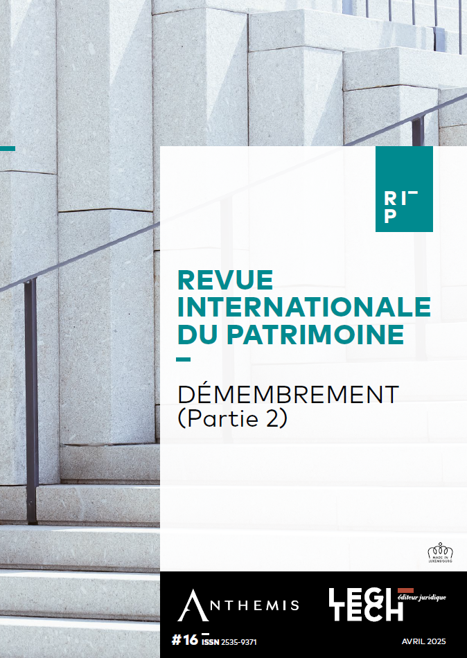 Numéro 16 - Revue Internationale du Patrimoine