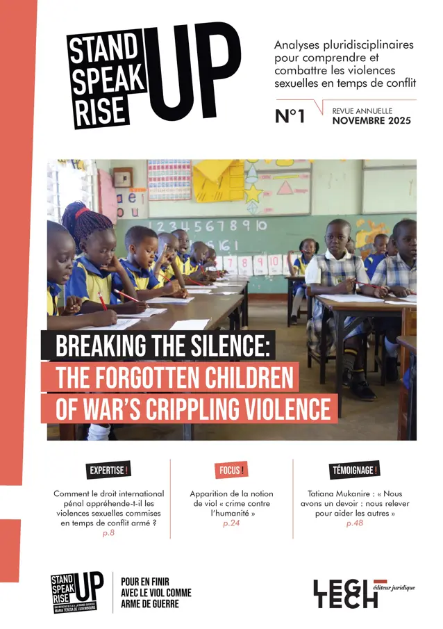 Stand Speak Rise Up - Analyses pluridisciplinaires pour comprendre et combattre les violences sexuelles en temps de conflit