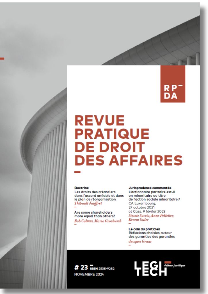 Revue pratique de droit des affaires