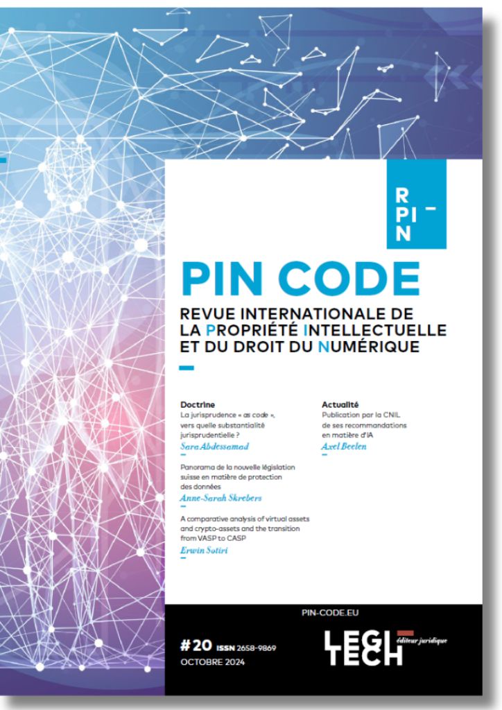 Revue internationale de la Propriété Intellectuelle et du droit du Numérique 