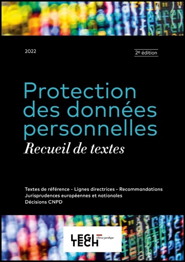 PROTECTION DES DONNÉES PERSONNELLES