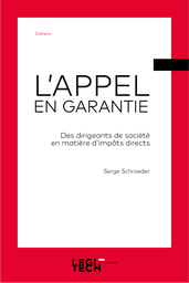 L'appel en garantie | Des dirigeants de société en matière d'impôts directs