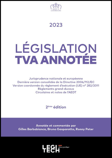 [LEGTVA23] Législation TVA annotée - 2ème édition