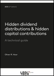 [HIDDIS2] Hidden dividend distribution &amp; hidden capital contributions| 2nd edition