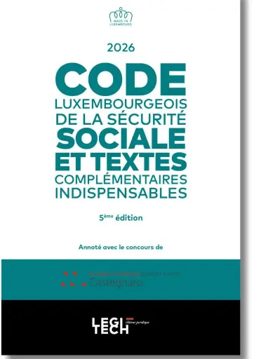 [CSS26] Code luxembourgeois de la sécurité sociale - Édition 2026