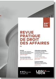 Revue pratique de droit des affaires - RPDA - Abonnement