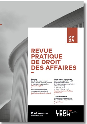 Revue pratique de droit des affaires