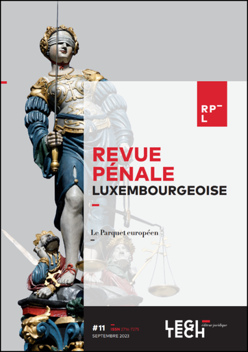Revue pénale luxembourgeoise - RPL - Abonnement
