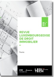 Revue luxembourgeoise de droit immobilier – RLDI - Abonnement