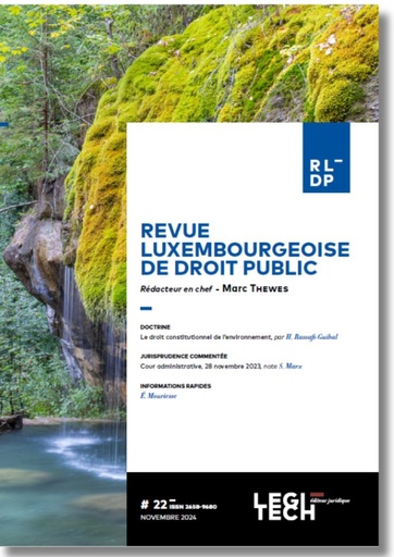 Revue luxembourgeoise de droit public