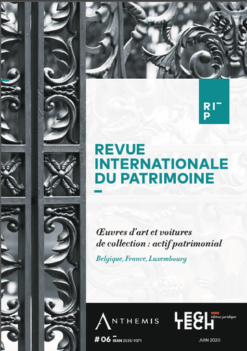 [RIP#6] Numéro 6 - Revue Internationale du Patrimoine